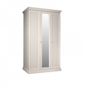 Шкаф 3-х дверный для платья и белья (1 зеркало) Амели штрих-лак (АМШ1/3) в Тобольске - tobolsk.mebel-74.com | фото
