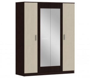 Шкаф 4х дверный с зеркалами Уют СБ-2750/1.Н (Венге/Паллада) в Тобольске - tobolsk.mebel-74.com | фото