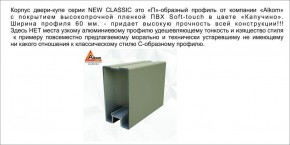 Шкаф-купе 1500 серии NEW CLASSIC K2+K2+B2+PL2(2 ящика+1 штанга+1 полка) профиль «Капучино» в Тобольске - tobolsk.mebel-74.com | фото