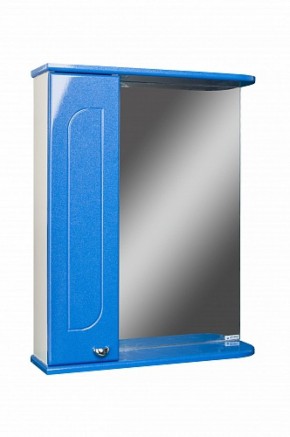 Шкаф-зеркало Радуга Синий металлик 55 левый АЙСБЕРГ (DA1129HZR) в Тобольске - tobolsk.mebel-74.com | фото