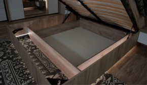 Спальня Джулия Кровать 160 МИ с подъемным механизмом Дуб крафт серый в Тобольске - tobolsk.mebel-74.com | фото