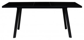 Стол ФИН 120 Черный, стекло/ Черный каркас М-City в Тобольске - tobolsk.mebel-74.com | фото