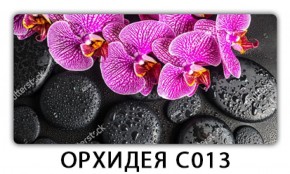 Стол раздвижной Трилогия с фотопечатью Орхидея C013 в Тобольске - tobolsk.mebel-74.com | фото