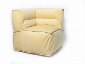 Угловое модульное бескаркасное кресло Комфорт (Желтый велюр) в Тобольске - tobolsk.mebel-74.com | фото