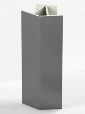 Угловое соединение для цоколя 135 гр. h150 мм (Алюминий; Белый; Венге; Дуб Сонома; Черный) в Тобольске - tobolsk.mebel-74.com | фото