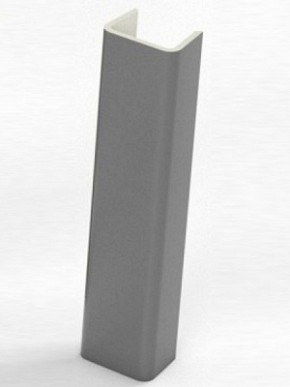 Торцевая заглушка  для цоколя h100 мм (Алюминий; Венге; Дуб Сонома, Белый, Черный) в Тобольске - tobolsk.mebel-74.com | фото